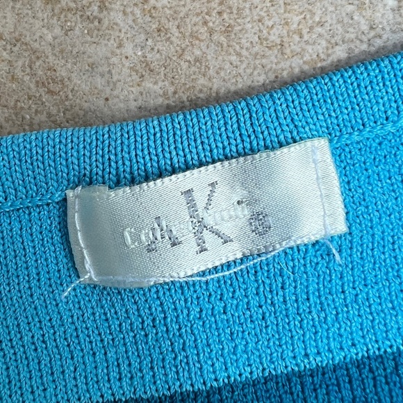 Anne Klein Collection Blue Striped Sequin Coastal Euro Summer Tank Top Small - Picture 5 of 8